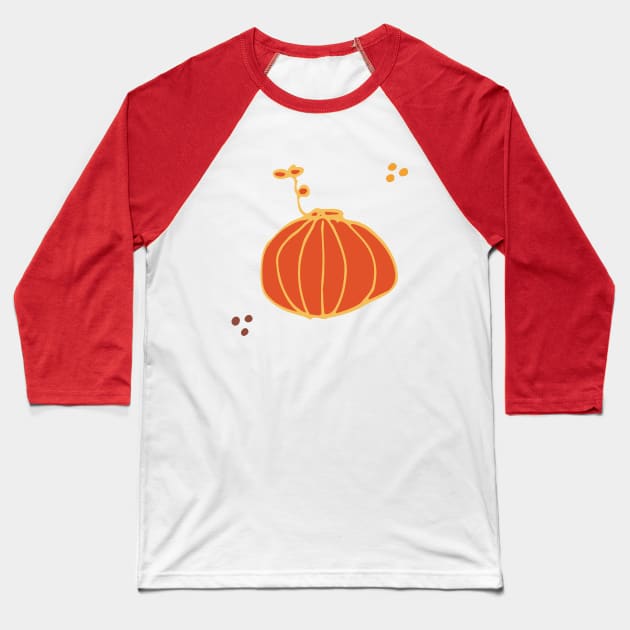 Cute pumpkin Baseball T-Shirt by bruxamagica